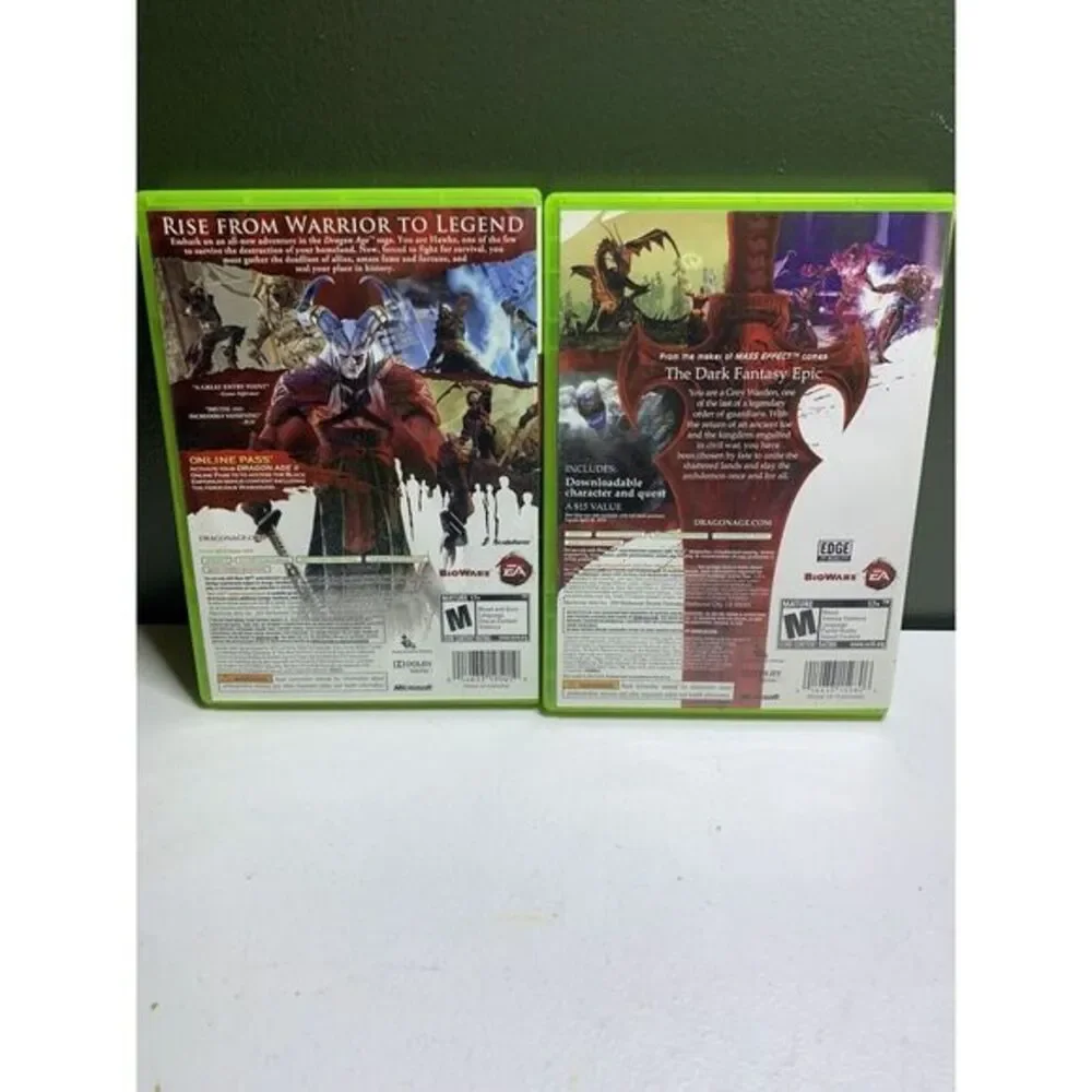 Dragon Age Origins & Dragon Age II (Microsoft Xbox 360, 2011) Tested CIB‎